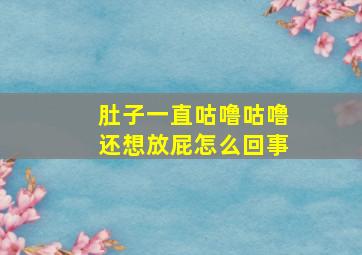 肚子一直咕噜咕噜还想放屁怎么回事