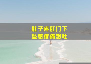 肚子疼肛门下坠感疼痛想吐