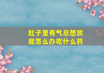 肚子里有气总想放屁怎么办吃什么药