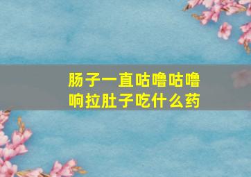 肠子一直咕噜咕噜响拉肚子吃什么药