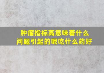 肿瘤指标高意味着什么问题引起的呢吃什么药好