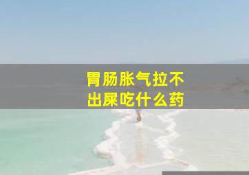 胃肠胀气拉不出屎吃什么药