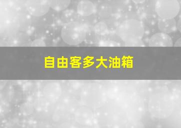 自由客多大油箱