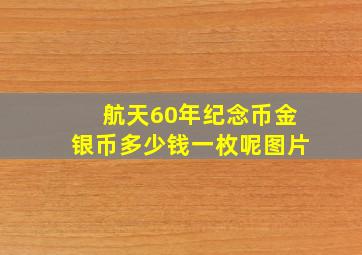 航天60年纪念币金银币多少钱一枚呢图片