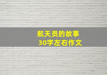 航天员的故事30字左右作文