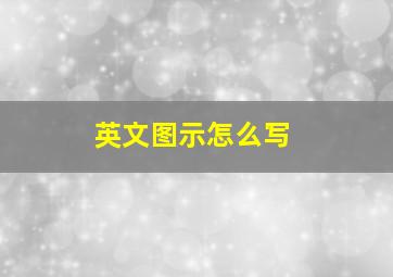 英文图示怎么写