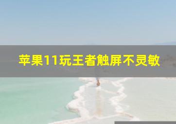 苹果11玩王者触屏不灵敏