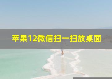 苹果12微信扫一扫放桌面