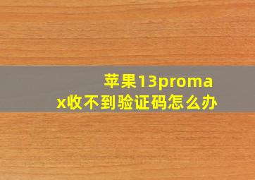 苹果13promax收不到验证码怎么办