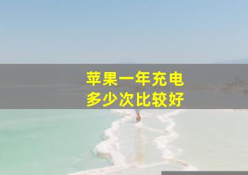 苹果一年充电多少次比较好