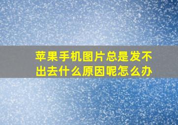 苹果手机图片总是发不出去什么原因呢怎么办