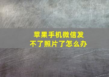 苹果手机微信发不了照片了怎么办