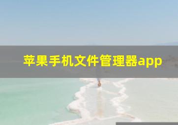 苹果手机文件管理器app