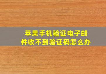 苹果手机验证电子邮件收不到验证码怎么办