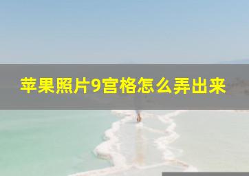 苹果照片9宫格怎么弄出来