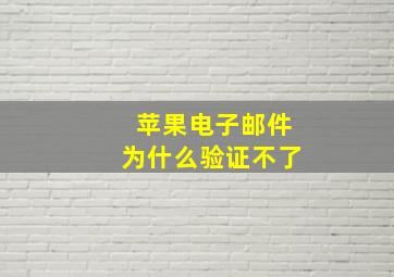 苹果电子邮件为什么验证不了