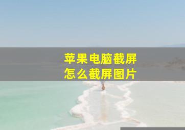 苹果电脑截屏怎么截屏图片