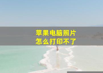 苹果电脑照片怎么打印不了