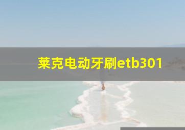 莱克电动牙刷etb301