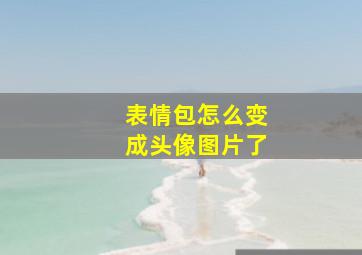 表情包怎么变成头像图片了