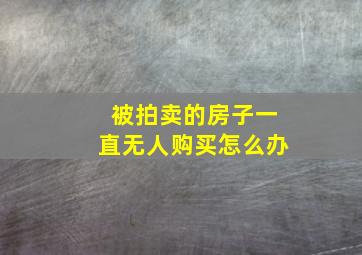 被拍卖的房子一直无人购买怎么办