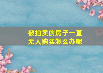 被拍卖的房子一直无人购买怎么办呢