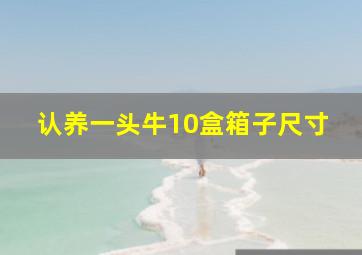 认养一头牛10盒箱子尺寸