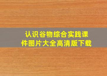 认识谷物综合实践课件图片大全高清版下载