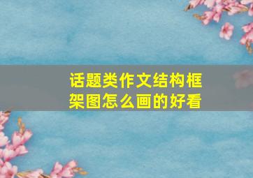 话题类作文结构框架图怎么画的好看