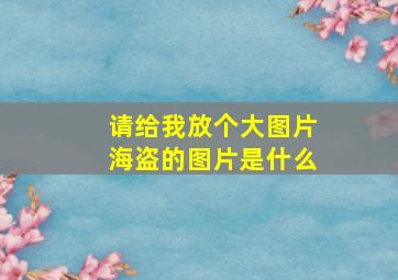 请给我放个大图片海盗的图片是什么