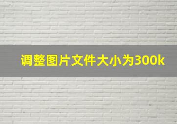 调整图片文件大小为300k