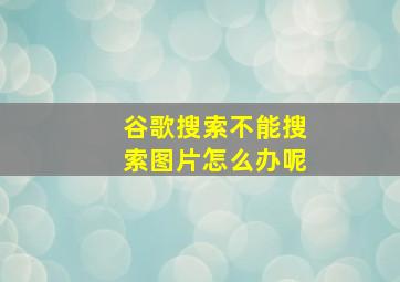 谷歌搜索不能搜索图片怎么办呢