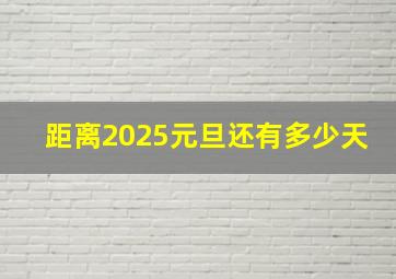 距离2025元旦还有多少天