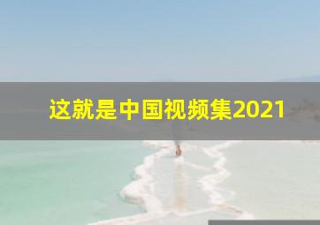 这就是中国视频集2021