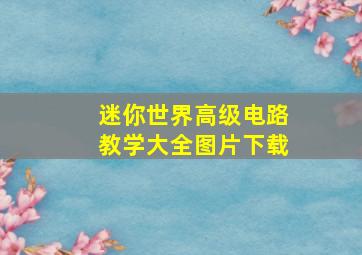 迷你世界高级电路教学大全图片下载