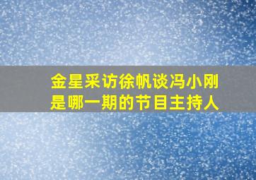 金星采访徐帆谈冯小刚是哪一期的节目主持人