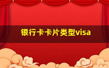 银行卡卡片类型visa