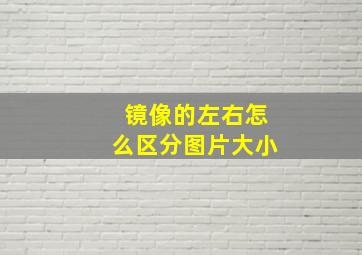 镜像的左右怎么区分图片大小