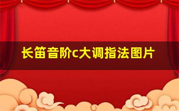 长笛音阶c大调指法图片