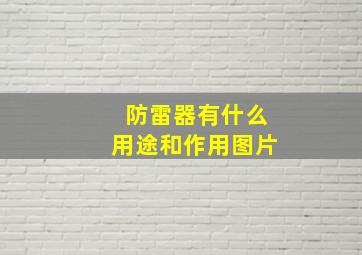 防雷器有什么用途和作用图片