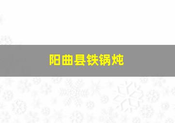 阳曲县铁锅炖