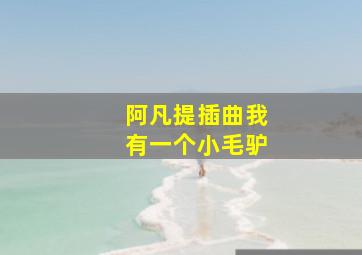 阿凡提插曲我有一个小毛驴