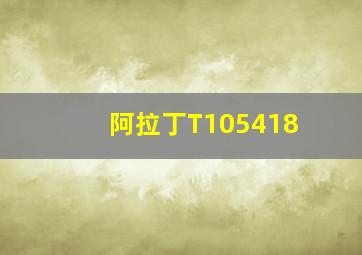 阿拉丁T105418