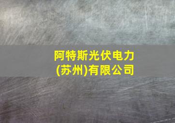 阿特斯光伏电力(苏州)有限公司