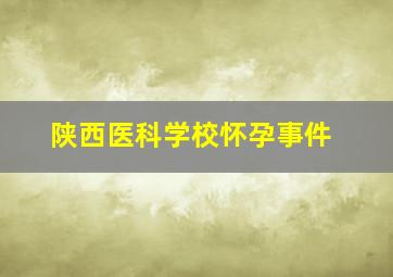 陕西医科学校怀孕事件