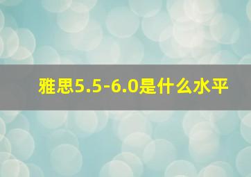 雅思5.5-6.0是什么水平