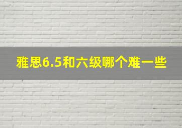 雅思6.5和六级哪个难一些