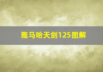 雅马哈天剑125图解