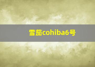 雪茄cohiba6号