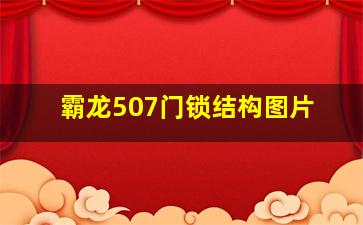 霸龙507门锁结构图片